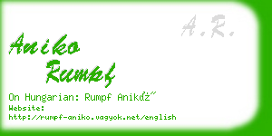 aniko rumpf business card